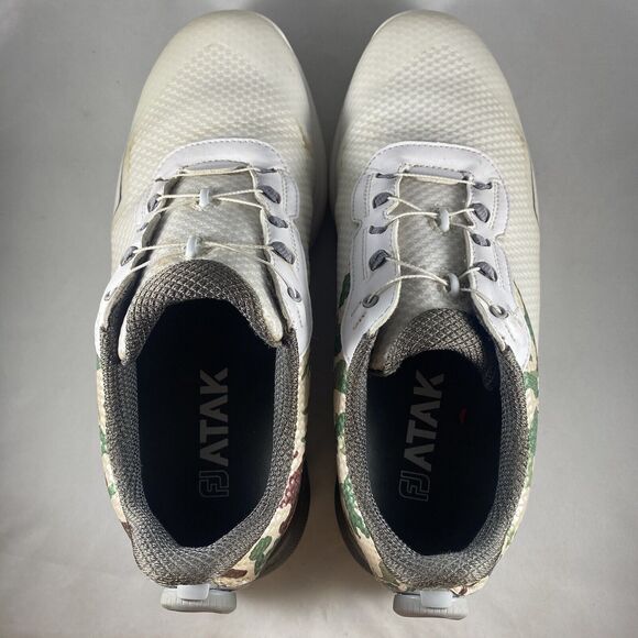 Footjoy Mens 53390J CamoBoa Lace Spikeless Golf Shoes Size 7W White Stratolite - Picture 7 of 10